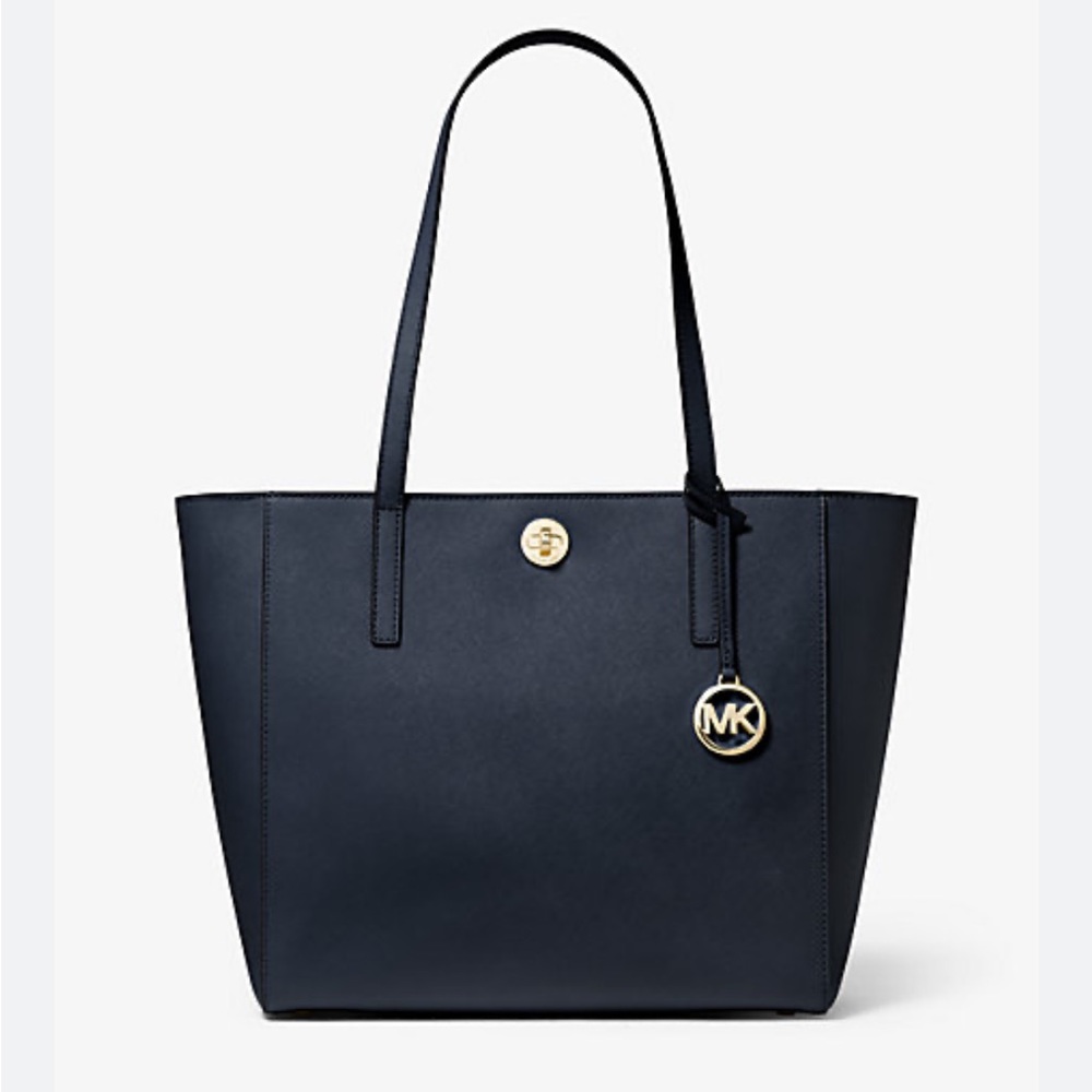 Michael Kors Rivington Large Saffiano Tote in black
